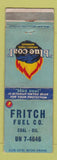 Matchbook Cover - Blue Coal Fritch Fuel WORN 1955