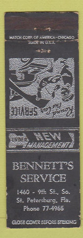 Matchbook Cover - Bennett's Service Garage St Petersburg FL WEAR