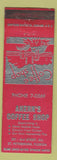 Matchbook Cover - Ahern's Coffee Shop St Petersburg FL