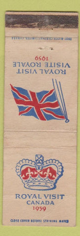 Matchbook Cover - Royal Canadian Visit 1959 WEAR