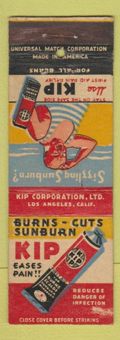 Matchbook Cover - KIP Sunscreen