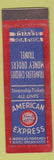 Matchbook Cover - American Express Travel Organization WEAR
