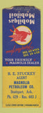 Matchbook Cover - Mobil oil gas BE Stuckey Stuttgart AR BOBTAIL