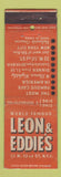 Matchbook Cover - Leon and Eddie's New York City WEAR
