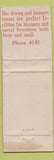 Matchbook Cover - Wi Ne Ma Hotel Klamath Falls OR WEAR