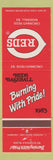 Matchbook Cover - 1983 Cincinnati Reds Baseball OH schedule