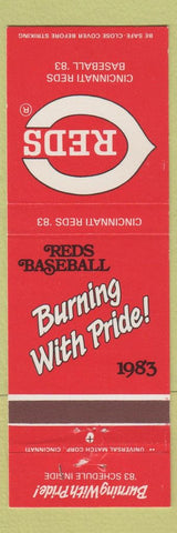 Matchbook Cover - 1983 Cincinnati Reds Baseball OH schedule