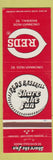 Matchbook Cover - 1982 Cincinnati Reds OH baseball schedule