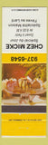 Matchbook Cover - Chez Micke QC