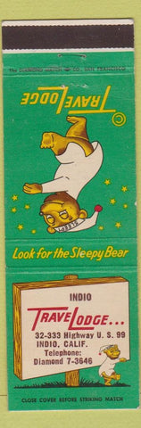 Matchbook Cover - Travel Lodge Motel Indio CA