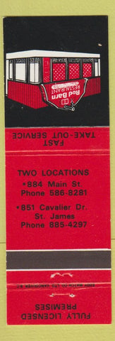 Matchbook Cover - Red Barn Winnipeg?