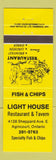Matchbook Cover - Light House Agincourt ON