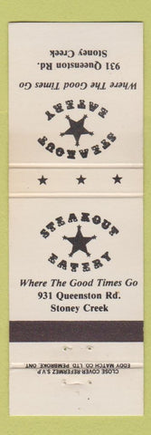 Matchbook Cover - Steakout Eatery Stoney Creek ON WEAR