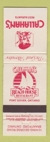 Matchbook Cover - Callhan's Restaurant Brantford ON