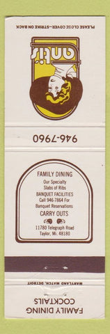 Matchbook Cover - Tanti's Taylor MI girlie