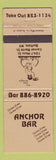 Matchbook Cover - Valle's Steak Houses CHAIN