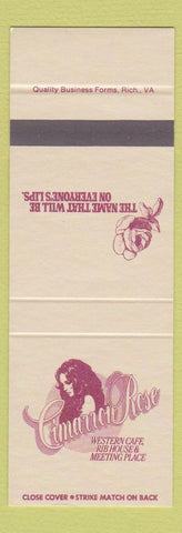 Matchbook Cover - Cimarron Rose Rib House girlie SAMPLE