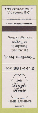 Matchbook Cover - Dingle House Victoria BC