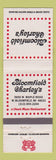 Matchbook Cover - Bloomfield Charley's West Bloomfield MI