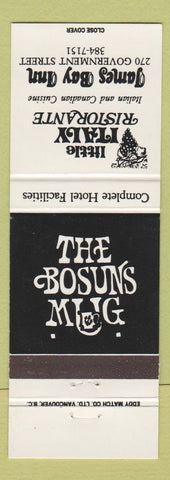 Matchbook Cover - Little Italy Restaurant Italian Victoria BC