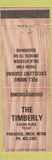 Matchbook Cover - The Timberly Paradise MI