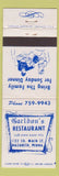 Matchbook Cover - Garldon's Restaurant Nazareth PA