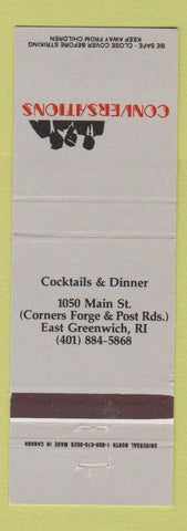 Matchbook Cover - Conversations East Greenwich RI