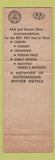 Matchbook Cover - Travel Lodge Motel Park San Diego CA