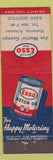 Matchbook Cover - Joe Morris Garage Esso oil gas Humnoke AR