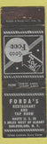 Matchbook Cover - Fonda's Restaurant Guilderland NY WEAR
