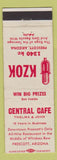 Matchbook Cover - Central Cafe Prescott AZ KZOK Radio