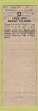Matchbook Cover - Central Cafe Prescott AZ KZOK Radio