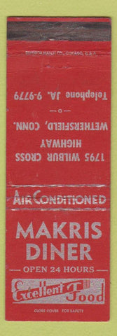 Matchbook Cover - Makris Diner Wethersfield CT