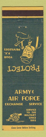 Matchbook Cover - Army Air Force Exchange Military PX