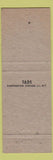 Matchbook Cover - Army Air Force Exchange Military PX