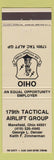 Matchbook Cover - 179th Tactical Airlift Group Mansfield OH