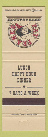 Matchbook Cover - Fat Frank's Grub Saloon
