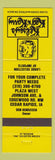 Matchbook Cover - Kelsey's Keg n Karry Cedar Rapids IA