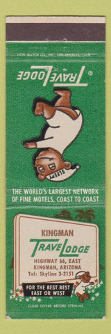Matchbook Cover - Travel Lodge Kingman AZ Route 66 WEAR