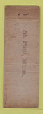 Matchbook Cover - Squirt Soda Joe Marty's Rock Garden ST Paul MN WEAR