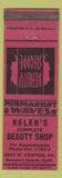 Matchbook Cover - Helen's Beauty Shop Newport Beach CA wear