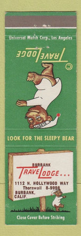 Matchbook Cover - Travel Lodge Motel Burbank CA