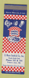 Matchbook Cover - Purina Chows feed Princess Anne MD low phone E Mace