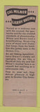 Matchbook Cover - WPEN Radio 950 Milner and Brown