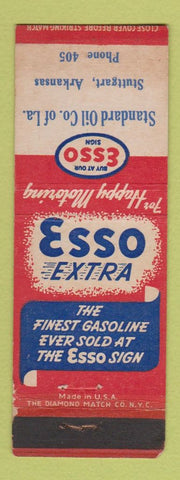 Matchbook Cover - Esso oil gas Stuttgart AR low phone WEAR