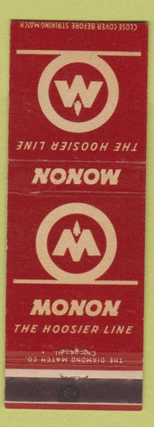 Matchbook Cover - Monon Hoosier Line Railroad