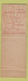 Matchbook Cover - Monon Hoosier Line Railroad