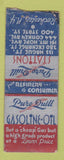 Matchbook Cover - Pure Quill oil gas Rochester NY BOBTAIL