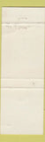Matchbook Cover - Athene Snack Bar Pizza WEAR