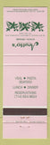 Matchbook Cover - Aruffo's Italian Claremont CA